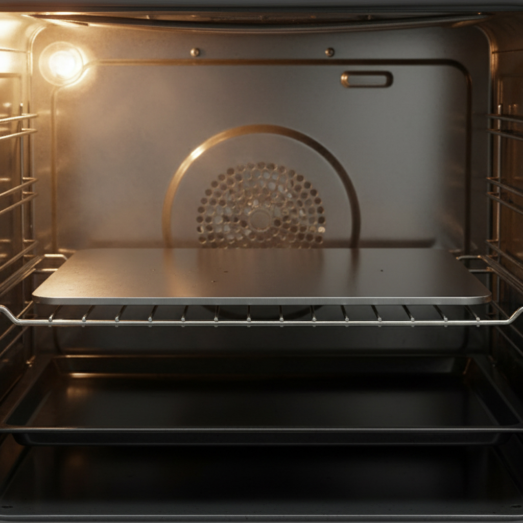 Ocelový-plát-Pizzaguru-Pizza-steel-v-troubě