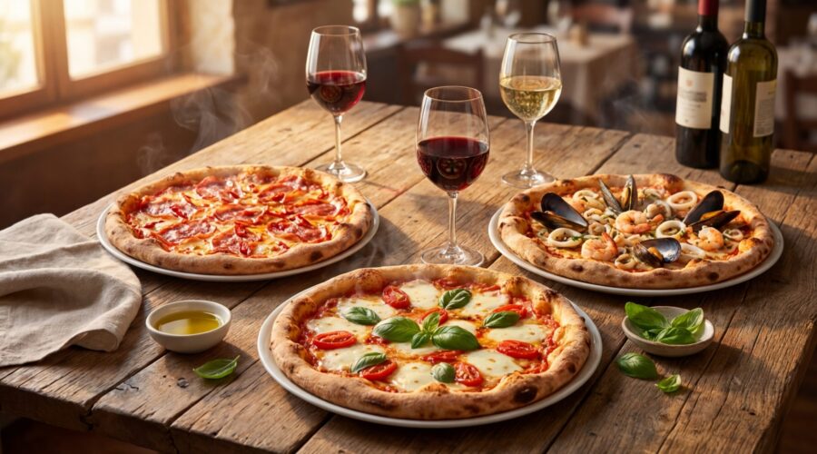 Jak vybrat správné víno k pizze: průvodce párováním podle stylu pizzy i omáčky