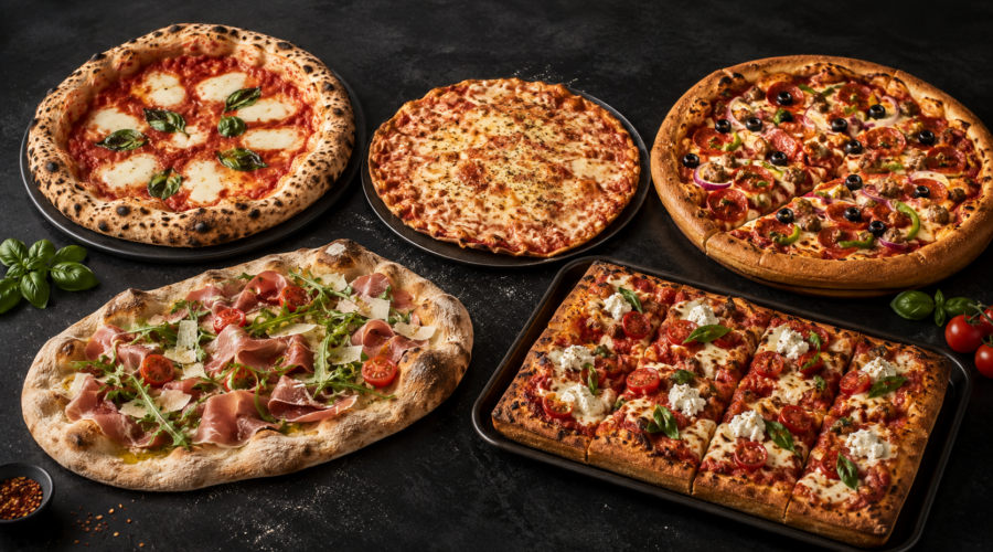 Druhy pizzy: velký přehled stylů, které musíte znát