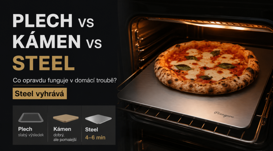 Deska na pizzu: kámen, ocel, nebo plech? Kompletní průvodce výběrem